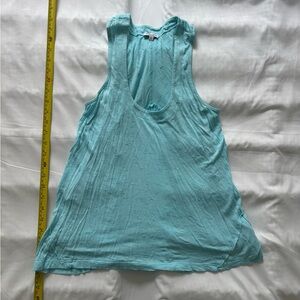 Splendid Aqua Blue Scoop Neck Racerback Tank